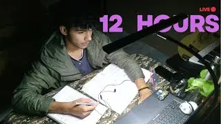 (12 HOURS) STUDY WITH ME !