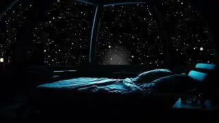 Lost spaceship drifts in the endless dark universe | Silence of infinite cosmic emptiness