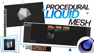 Procedural Fluid Mesh | Organic Animation | Cinema 4D 2023 | C4D Capsules -Nodes | QUICK SETUP's