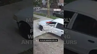 Man allegedly tries to hit pedestrians while yelling antisemitic slurs