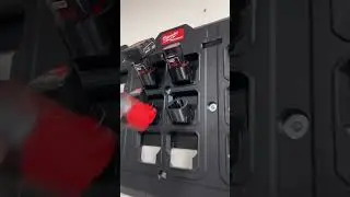 Milwaukee M12 and M18 battery holders for the Packout Wall