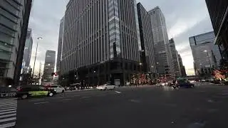 【Japan Walk】Chuo, Tokyo: Walk along Sotobori St. from Mitsukoshimae Sta. to Tokyo Sta.