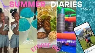 Summer diaries 002 !! ( waterslide,food,snow cone making etc )