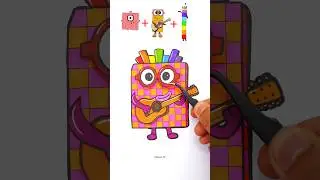 Sprunki NumberBlock phase 4 100+2+7 Mixed Paper Puzzle Art Challenge!! #numberblocks #trending