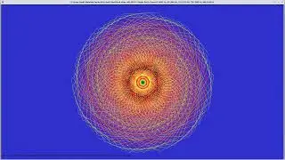 463&deg; angles- Seven Seeds Mandala Series:First Seed- Red-Black Hues