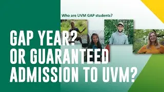 Guaranteed Admission to UVM. University of Vermont's Guaranteed Admission Program Info Session