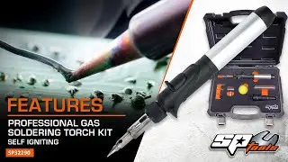 SELF-IGNITING PROFESSIONAL GAS SOLDERING/TORCH KIT+ HEAT SHRINK FUNCTION - SP TOOLS (SP32290)