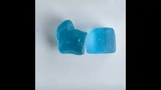 Electric Swiss Blue Topaz Facet Rough Duo
