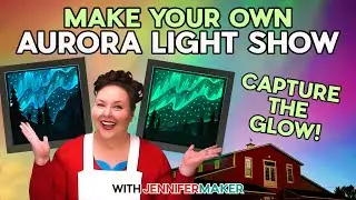 Easy Northern Lights Shadow Box | DIY Aurora Glow Trend Decor ✨
