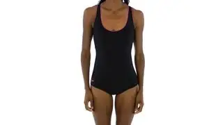 Speedo Piped Moderate Ultraback One Piece | SwimOutlet.com