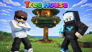 7# PART I Bulid 'TREE HOUSE' 🔥in my apple🍎world#minecraft #trending #gaming @STROM__PLAYZ-o