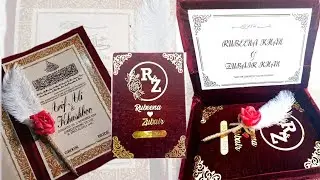 Nikah nama booklet making with box/ nikah nama tutorial @qadriyacreations