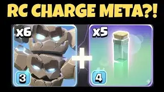 FIRST TIME TRYING RC CHARGE METEOR GOLEM IN WAR! ⭐️⭐️⭐️
