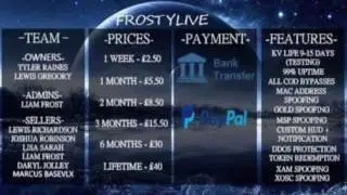 Frosty live stealth server- Xbox 360 only