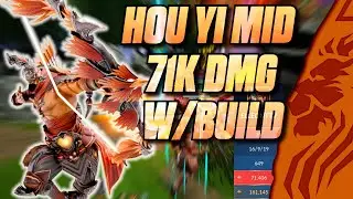 HOU YI MID 71K DMG WITH THIS BUILD!