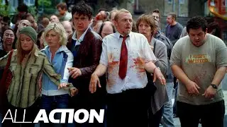 The Gang Learn How To Become Zombies | Shaun Of The Dead (2004) | All Action
