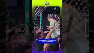 Romeo Santos y Prince Royce se dejaron ver saludando a los fans