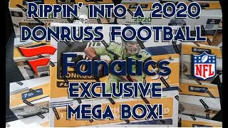 Rippin' into it - 2020 Donruss Football - Fanatics Exclusive Mega Box