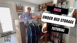 DIY Pull-Out Closet Under Bed: Small Bedroom Storage Hack