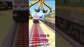 #fourTrains four Trains vs Giant JCB #shorts #viralvideo trainsimulator