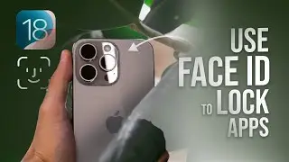 How to Use Face ID to Lock Apps on iPhone iOS 18 (tutorial)