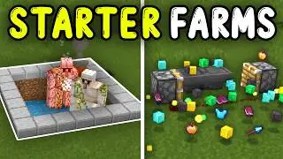 TOP 5 STARTER FARMS in 2026! Minecraft Bedrock 1.21+!