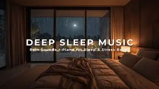 Slow Rain Over Piano 🎹 A Cozy Night Mood