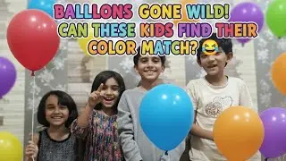 Blind Eyes, Bright Balloons &ndash; Color Matching Challenge! #viral #funny #schoollife #comedy #cutebaby