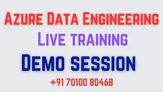 Azure Data Engineering - FREE DEMO - [Mon] 8:00 PM IST