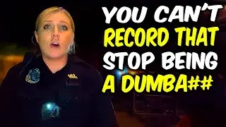 Female Officer Exposed: Illegal Detainment Fails Against Public Recording Rights