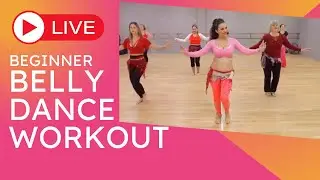 Beginner Belly Dance WORKOUT! ✨ FREE YouTube Class 🎉