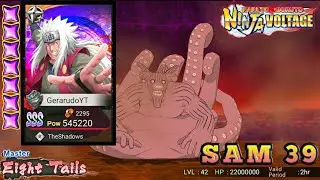 SAM 39 Jiraiya (7 Star) VS Hachibi || Naruto X Boruto Ninja Voltage