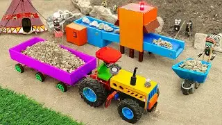 Top diy tractor making mini Quarry Conveyor Belt | Rescue Heavy Tractor Sinking in Sand | HP Mini