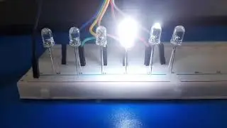 Night Rider Circuit using Arduino #arduino