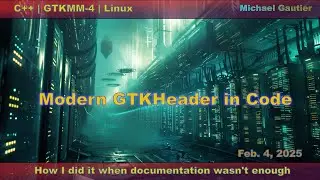 C++ the Basic Way 2025 (4) | GTK Header Bar all Code no XML ui File | Native Linux GUI