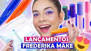 NOVOS DELINEADORES COLORIDOS E MÁSCARAS DE CILIOS HIDRATANTES 🌈 FREDERIKA MAKE