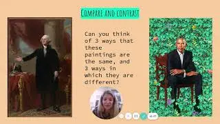 Presidential Portrait Elementary Art Lesson