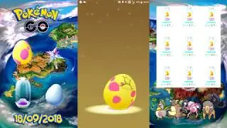 [Ultra Bonus Event] Hatching 9 Alolan 7km Eggs (18/09/2018)