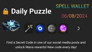 Daily Puzzle Solve🧩 6 August. Spell Wallet Daily Puzzle Solve🧩 6 August 2024