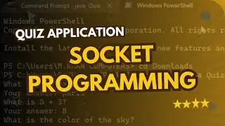 How to build Quiz Application with Socket Programming  | Server & Client Code