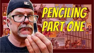 Penciling a comic book page... in under 12 minutes!!