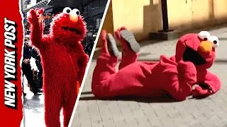 Elmo 'trolls' anti-ICE protesters in Portland