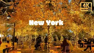 [4K]🇺🇸NYC Christmas Walk🌟Beautiful Hudson Yard & Vessel Holiday Decorations | Dec 2020