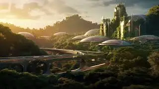 Solarpunk Serenity: Binaural Beats for Visualization Meditation