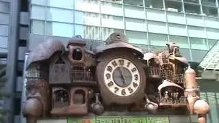 Япония. Музыкальные сказочные часы Хаяо Миядзаки / NI-TELE Really BIG Clock Hayao Miyazaki, TOKYO