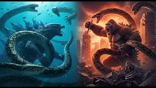 KING KONG and GODZILLA vs. GIANT PYTHONS as Chaos Erupts From Ocean to City