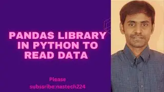 pandas library in python to read data