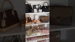 Bags and shoes organisation / display cabinet - Ikea Billy Bookcase