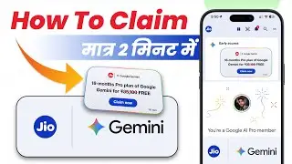 How to Claim Jio Google Gemini Offer for FREE (18 Months Pro Plan)