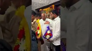 Met with AICC President @mallikarjunkhargeinc and Felicitated him on his Residence in Gulbarga #inc